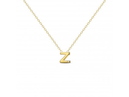 Z letter necklace gold