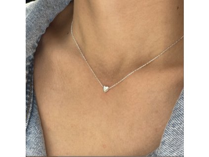 Stříbrný náhrdelník SRDÍČKO