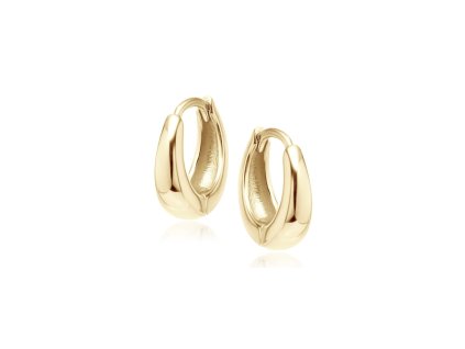 Pozlacené náušnice EDWINA 12 mm