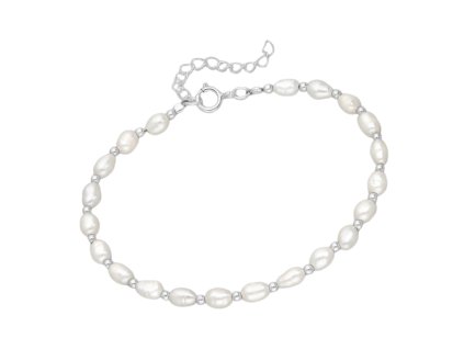 Stříbrný náramek PERLA