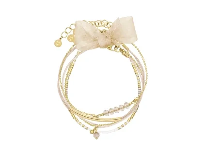 Set náramků WHITE & NATURAL Gold