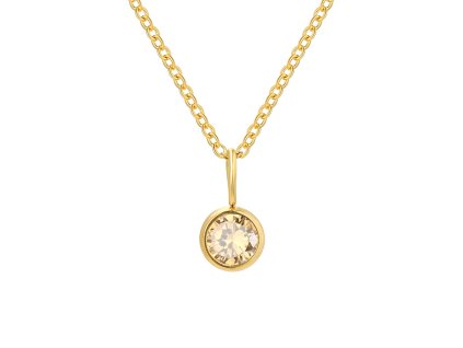 Náhrdelník Birthstone Listopad Gold