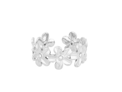 Prsten FLOWERS Silver