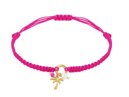 Náramek PALM Fuchsia Gold