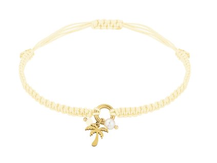 Náramek PALM Beige Gold