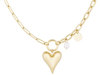 Náhrdelník CHAIN HEART Gold (2)