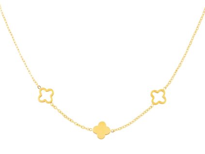 Náhrdelník CLOVER Triple Gold (3)