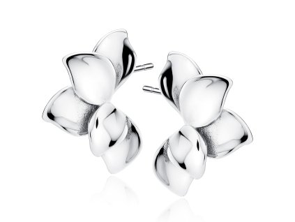 Stříbrné náušnice LEAFS