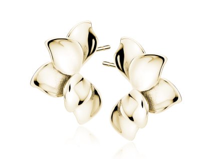 Pozlacené náušnice LEAFS