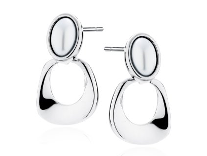 Stříbrné náušnice ADRIANA s perličkou