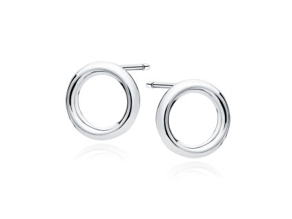 Stříbrné náušnice Circles