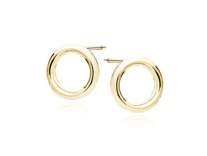 Pozlacené náušnice Circles