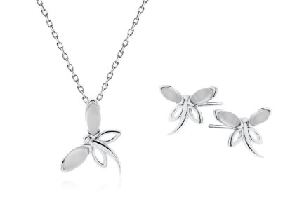 Stříbrná sada šperků Vážka