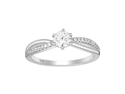 Stříbrný prsten CAROLINE se Zirkony