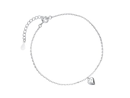 Stříbrný náramek SRDCE se Zirkonem