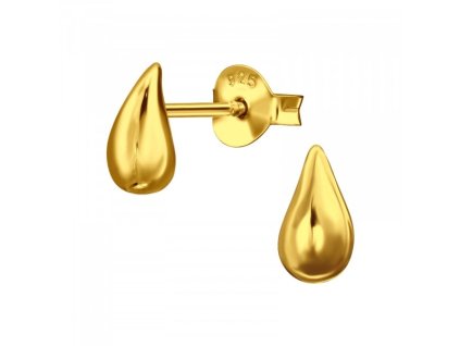 Pozlacené náušnice SLZA