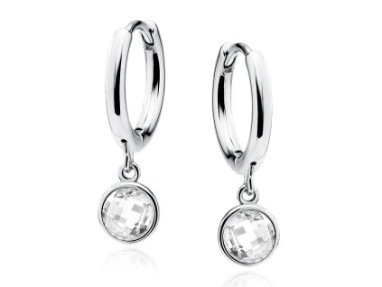 Stříbrné náušnice kruhy se Zirkonem