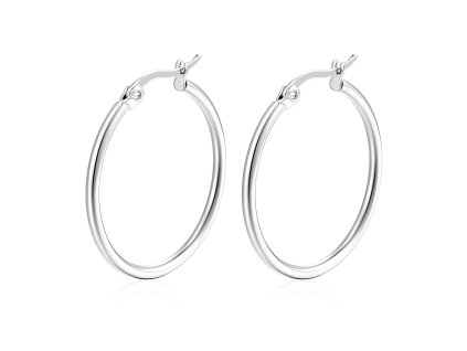 Náušnice kruhy JADE Silver