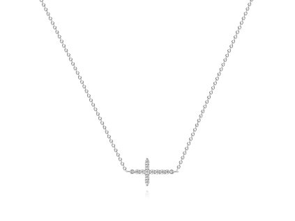 Náhrdelník CROSSES se Zirkony Silver