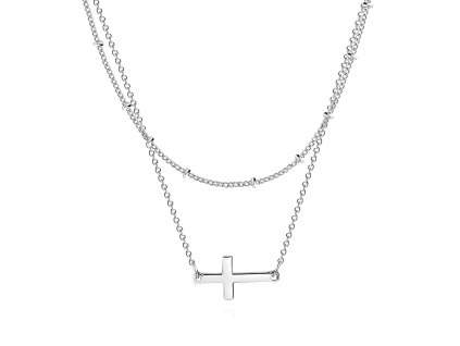 Dvojitý náhrdelník CROSS Silver