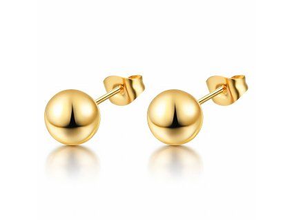 Náušnice BALL 4 mm Gold