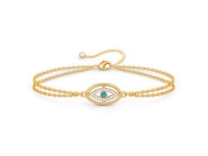 Dvojitý náramek EVIL EYE Gold