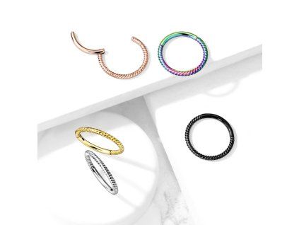 Piercing kroužek kroucený