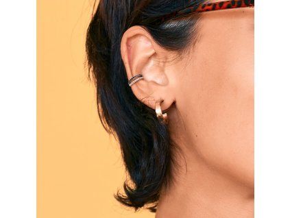 Piercing kroužek Double Lined se Zirkony