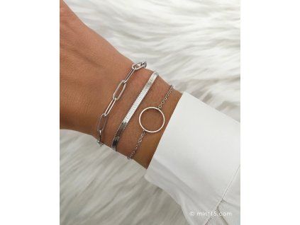 Set náramků LOVELY KARMA Silver