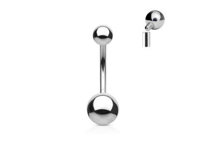 Piercing do pupíku Simple Silver