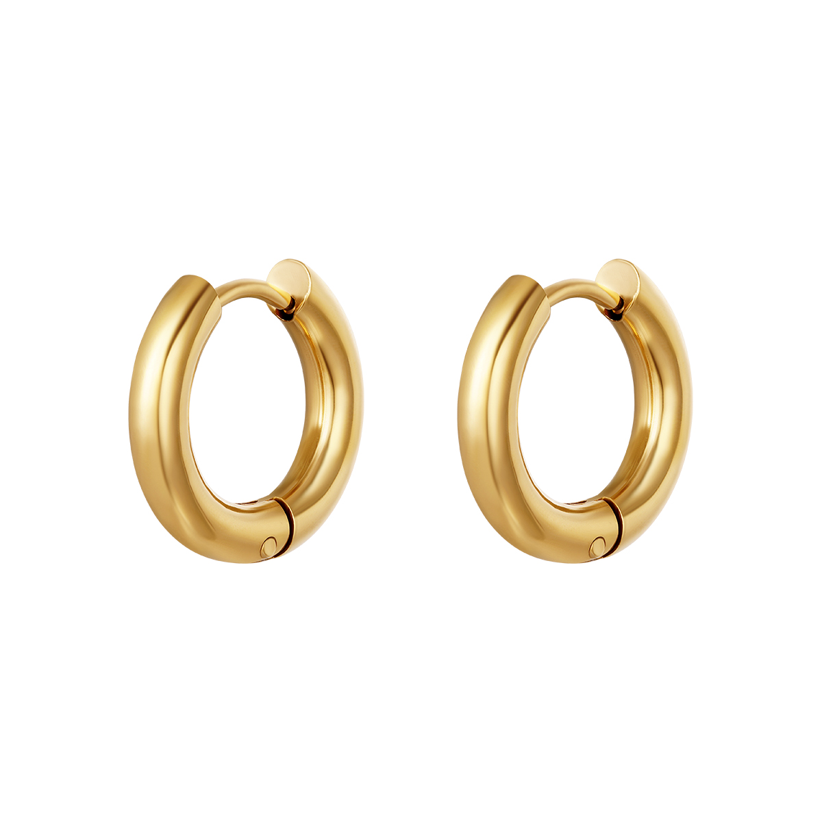 Levně SYLVIENE Náušnice kruhy CREOLES Gold 16 mm