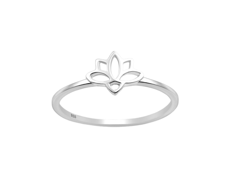 Levně Sylv Stříbrný prstýnek Lotus Velikost: 5/49 Ag 925/1000