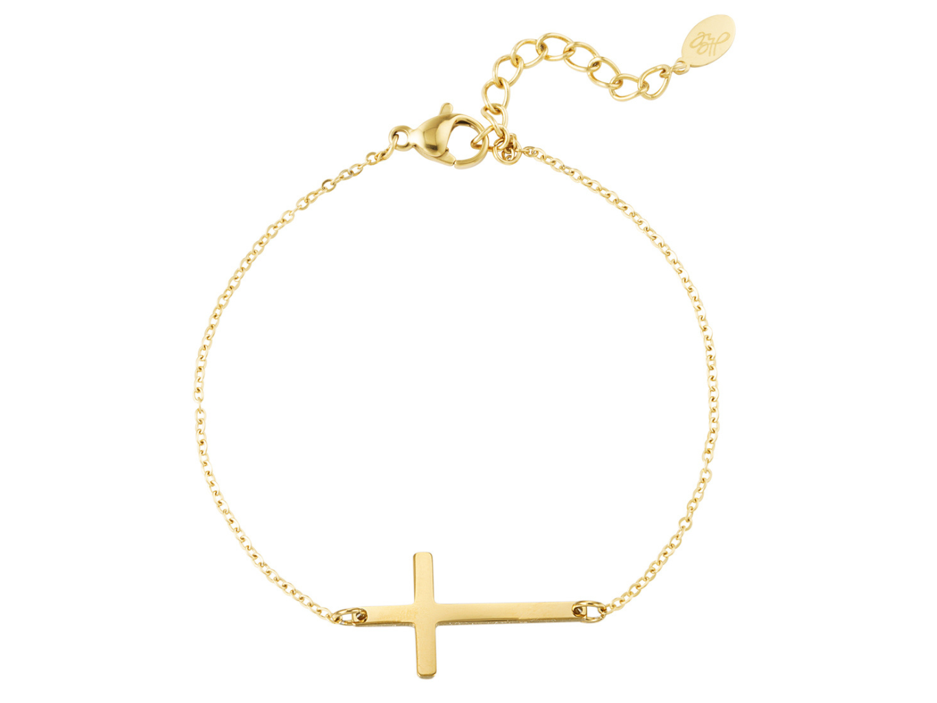 Levně SYLVIENE Náramek CROSS Gold