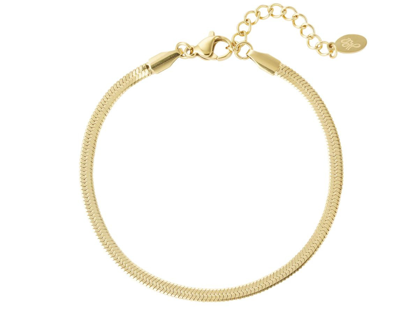 Levně SYLVIENE Náramek HAD Gold 4 mm