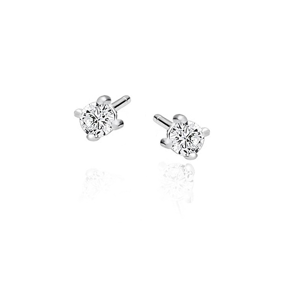 Levně SYLVIENE Stříbrné náušnice JOANNA 3 mm Ag 925/1000