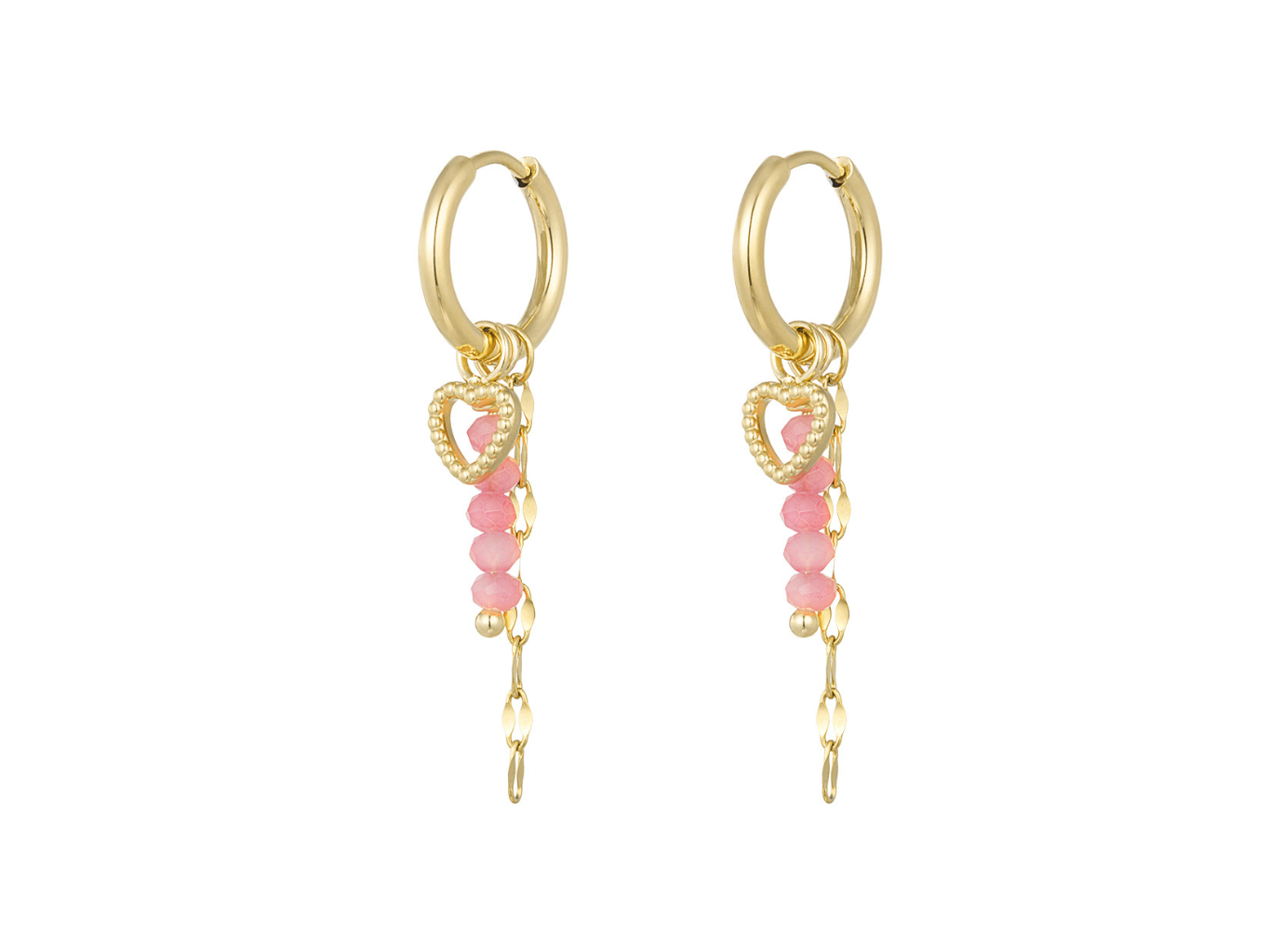 Náušnice LOVABLE Pink Gold