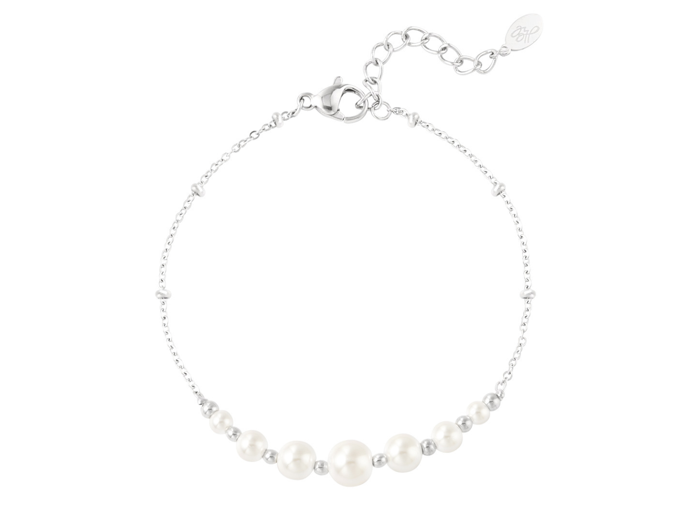 Levně SYLVIENE Náramek PEARL PARTY Silver