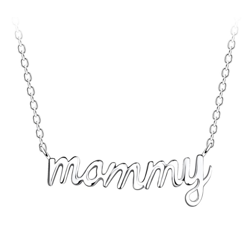 Levně SYLVIENE Stříbrný náhrdelník MOMMY Ag 925/1000