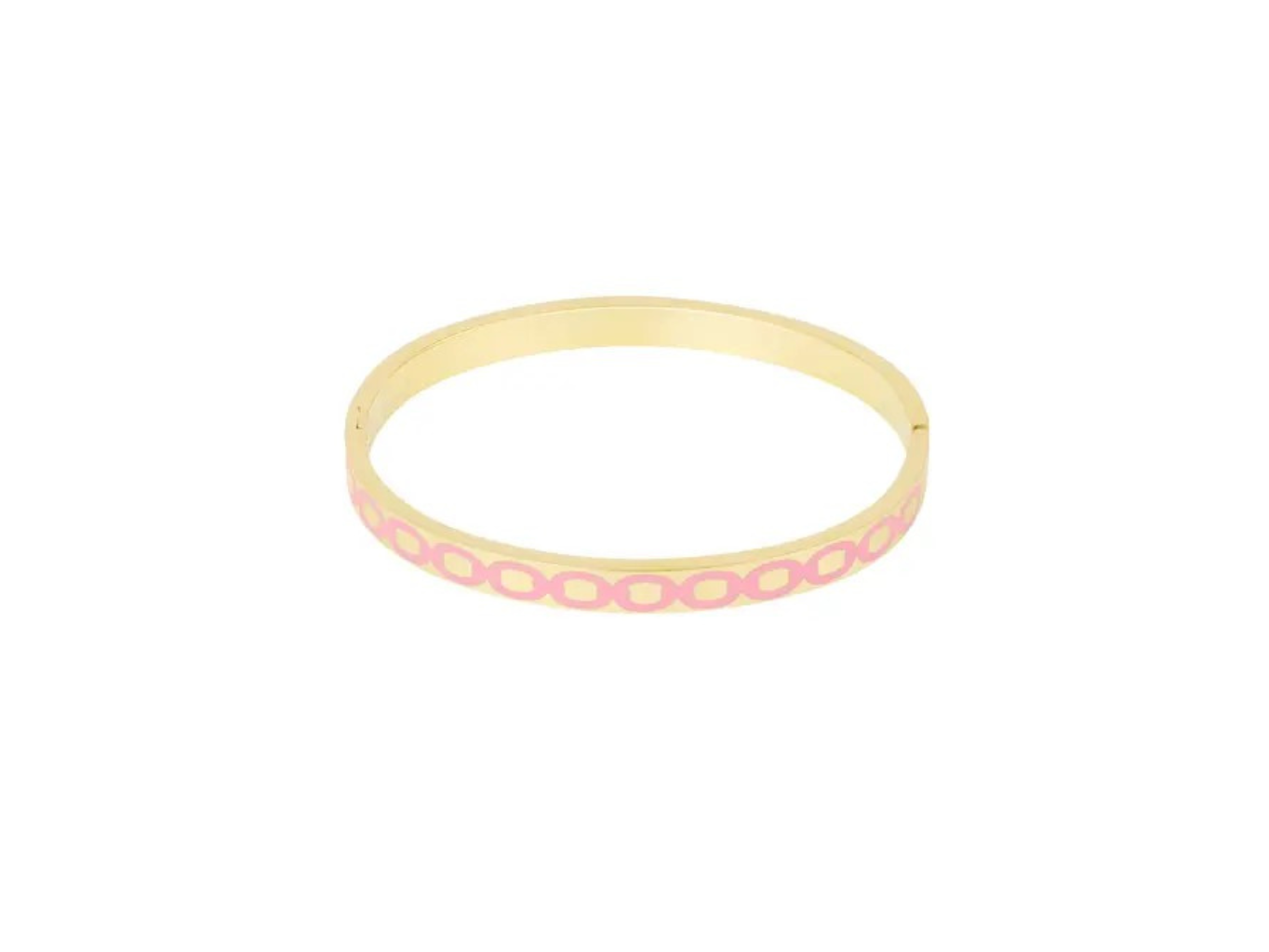 Levně Sylv Pevný náramek COLLETE Pink Gold