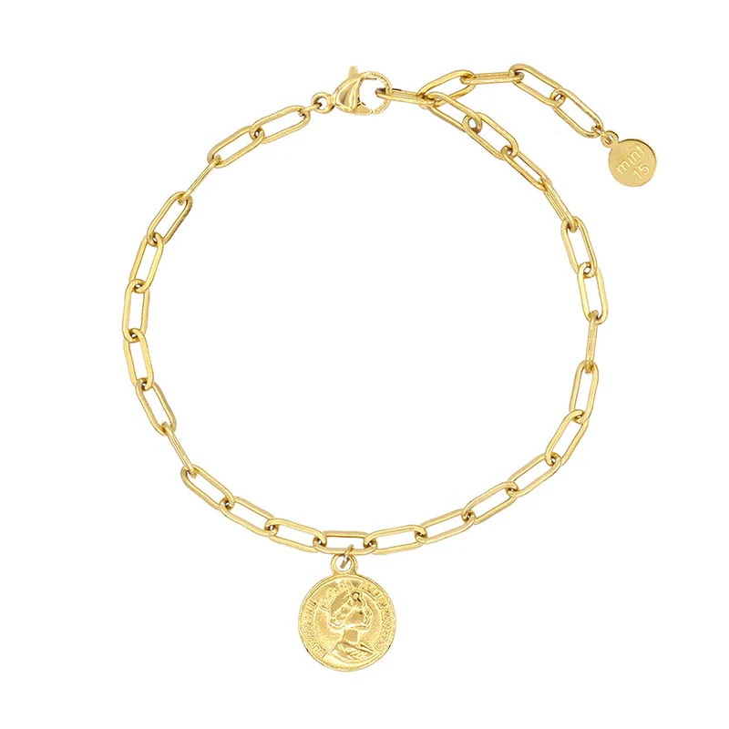 Levně Mint15 Náramek CHAIN COIN Gold