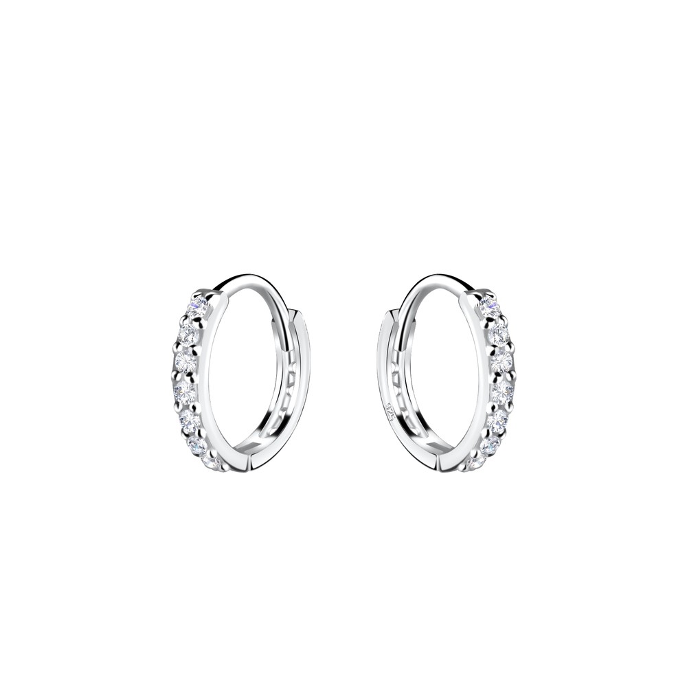 Levně SYLVIENE Stříbrné náušnice FREYA 10 mm Ag 925/1000