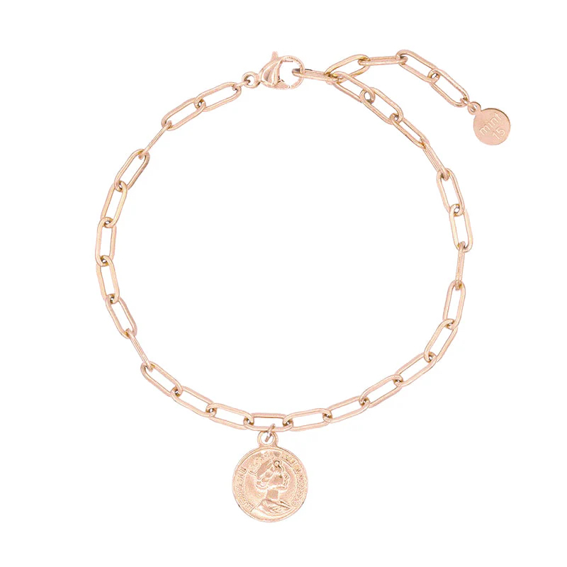 Levně Mint15 Náramek CHAIN COIN Rose Gold