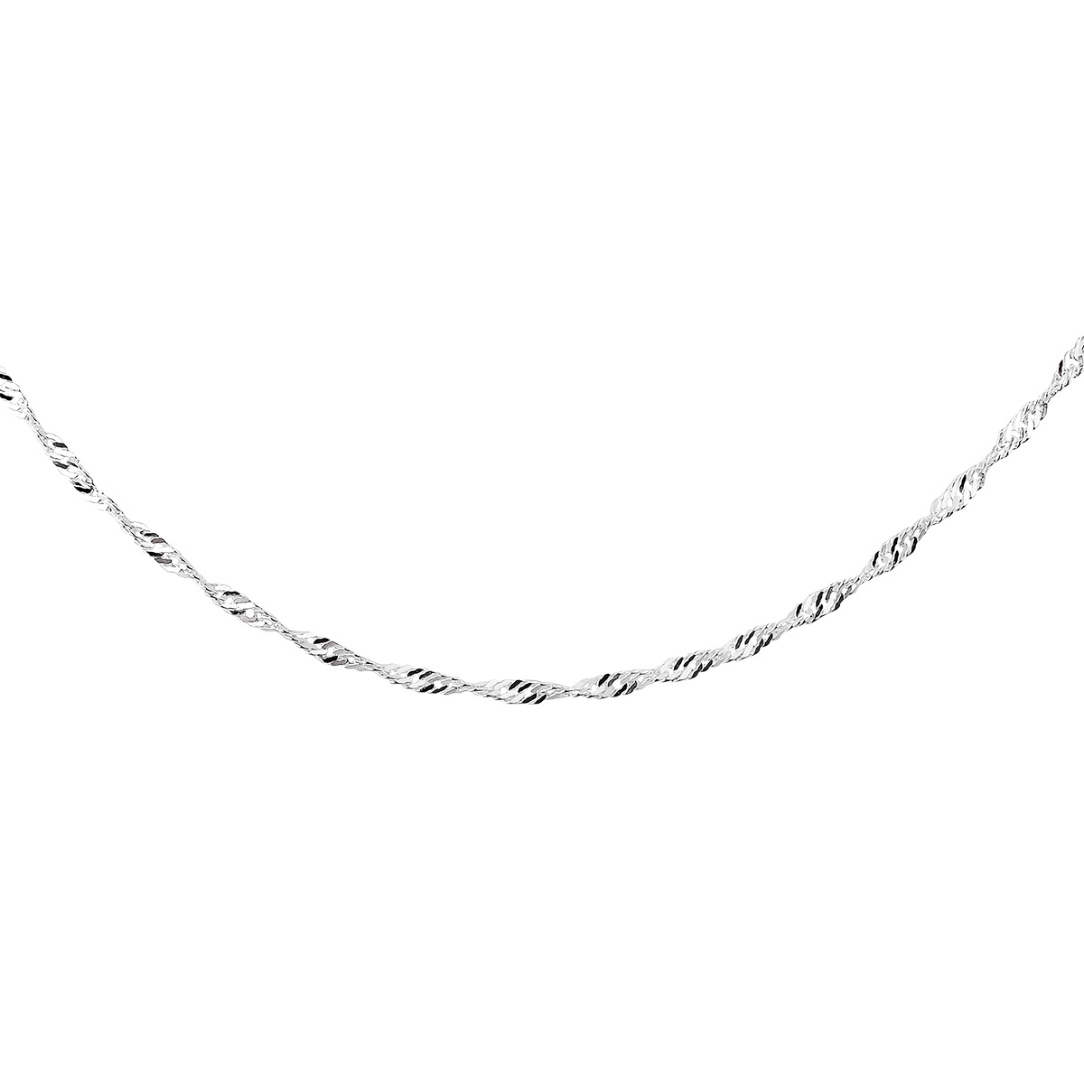 Stříbrný řetízek Singapur 1,2 mm Délka řetízku: 45cm