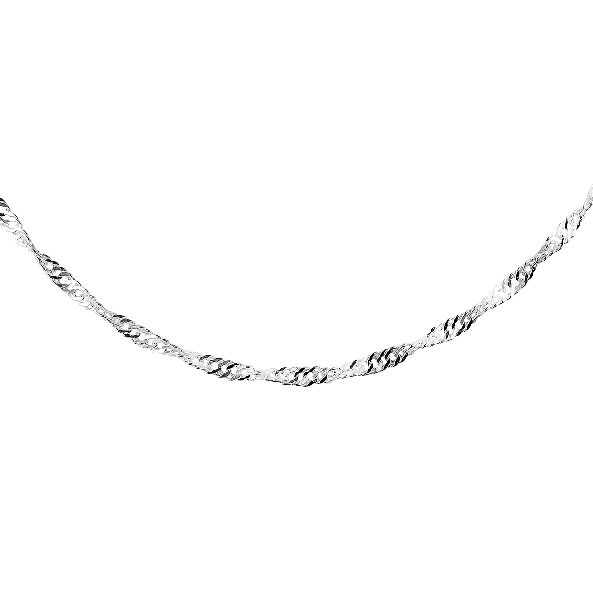 Stříbrný řetízek Singapur 1,8 mm Délka řetízku: 50cm