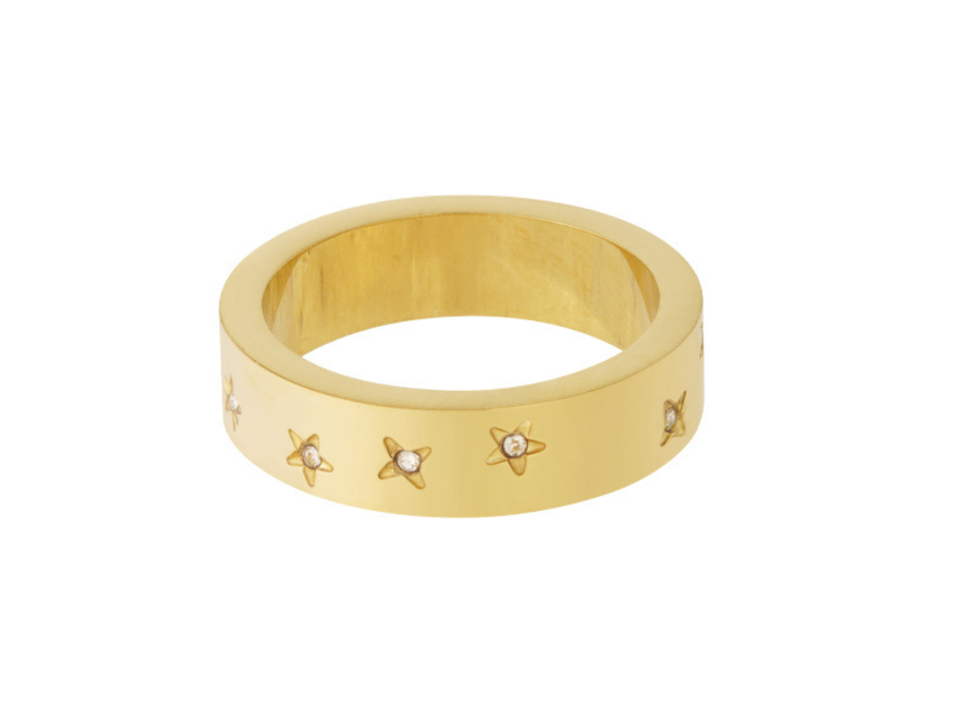 Prsten MOON AND STARS Gold Velikost: 5,5/50