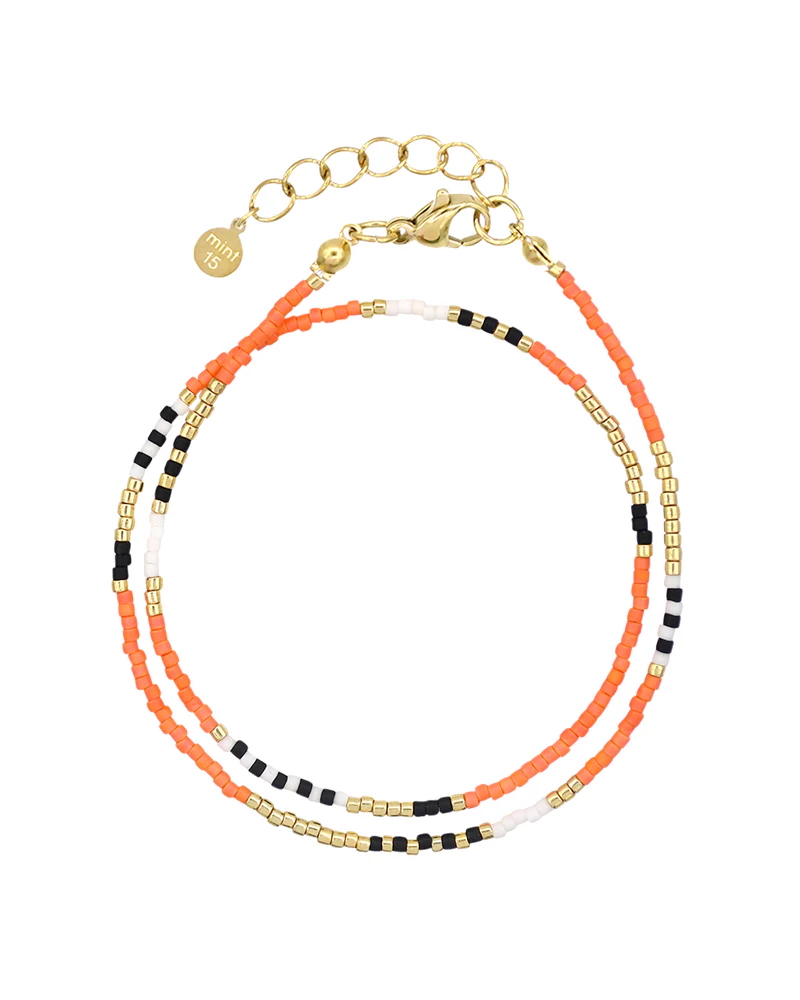 Levně Mint15 Miyuki wrap náramek Delicate Orange Gold