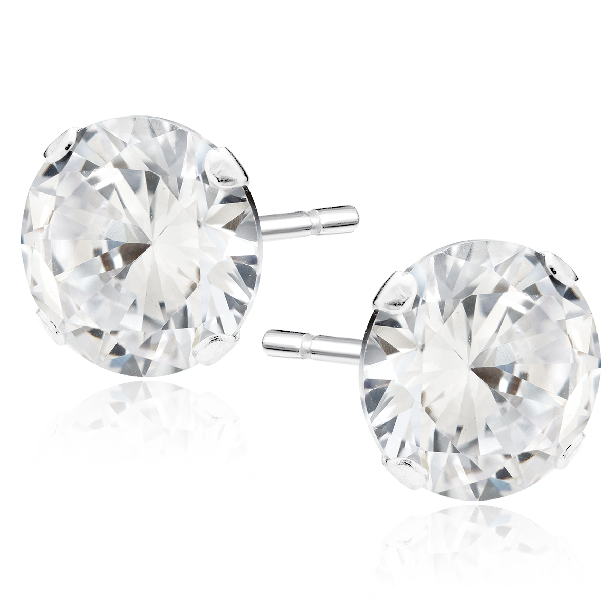 Levně SYLVIENE Stříbrné náušnice ANNIKA 10 mm Ag 925/1000