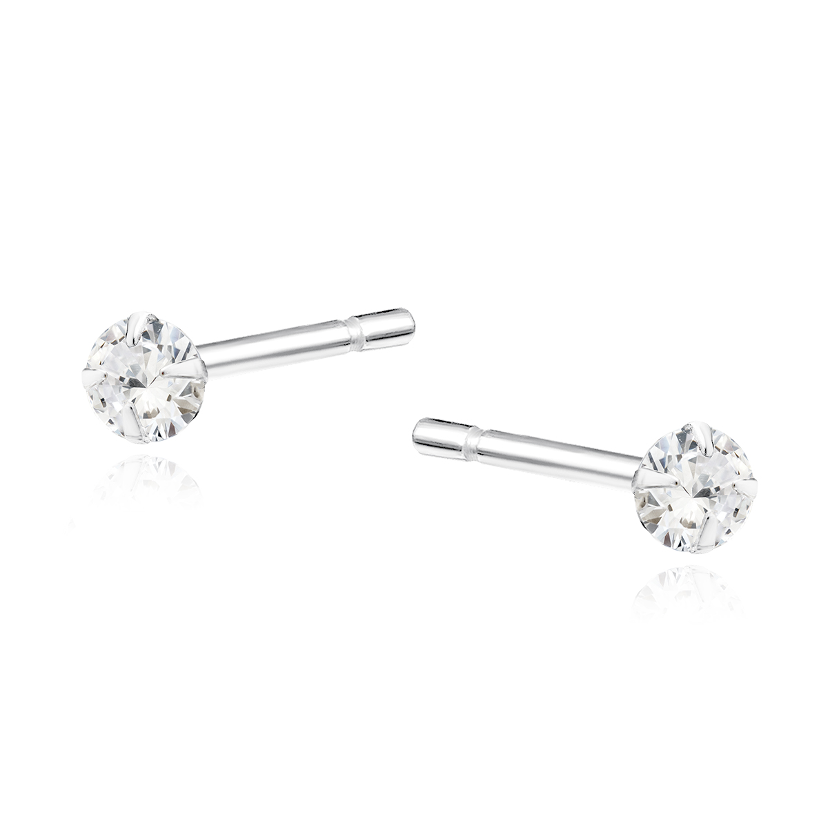Levně SYLVIENE Stříbrné náušnice ANNIKA 3 mm Ag 925/1000
