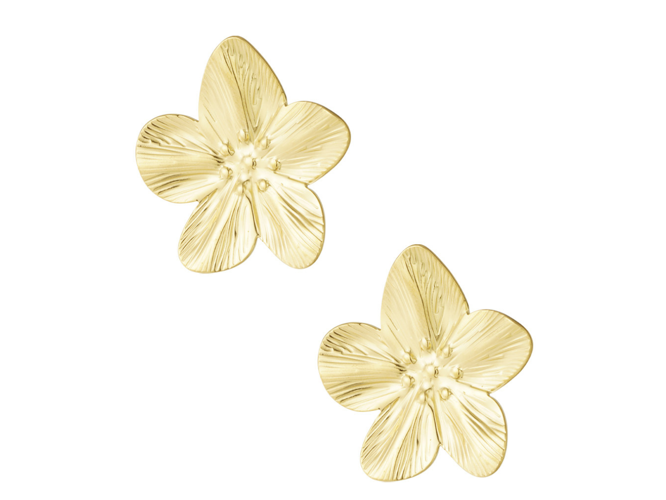 Levně SYLVIENE Náušnice FLOWERS Gold