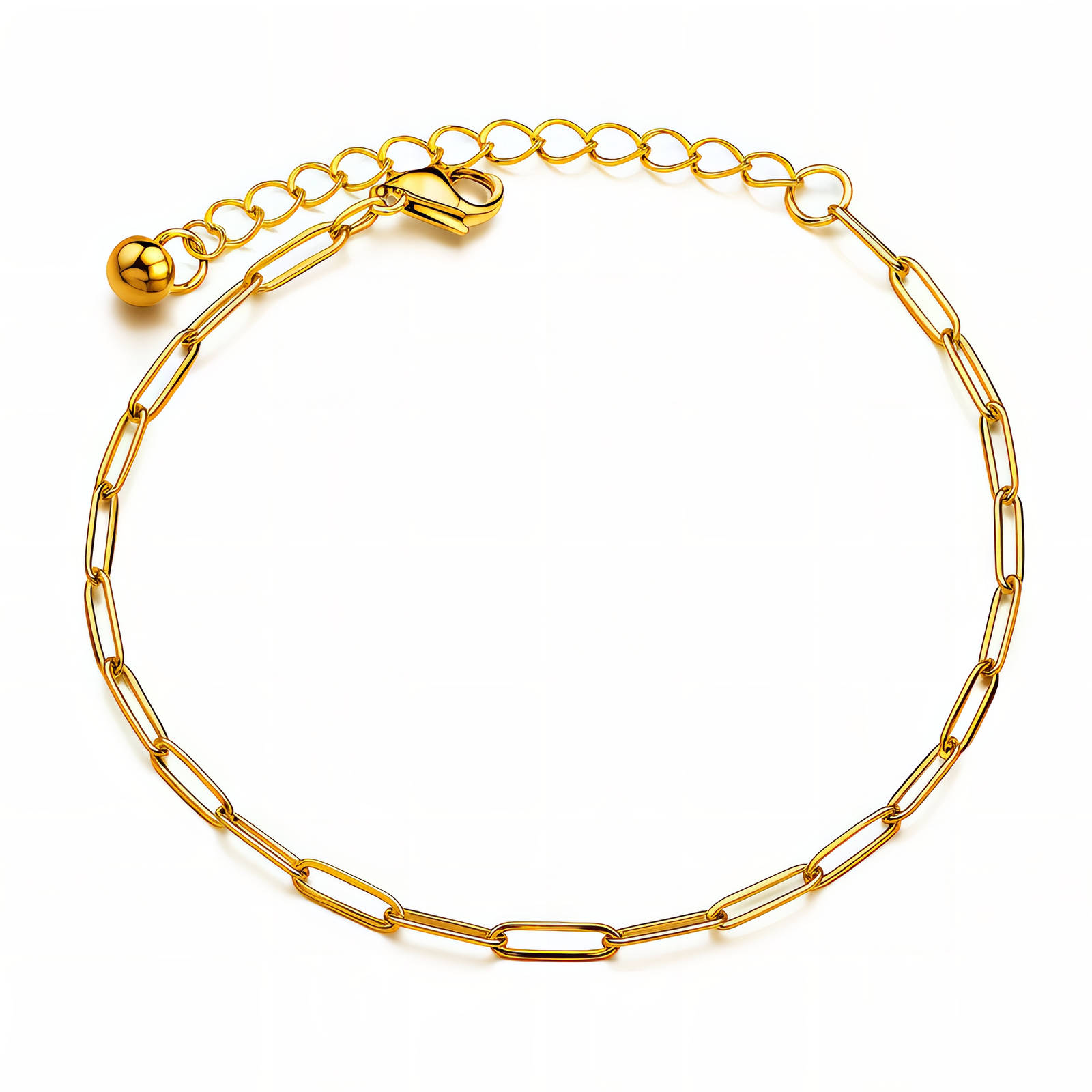 Levně SYLVIENE Náramek na nohu CHAIN Gold